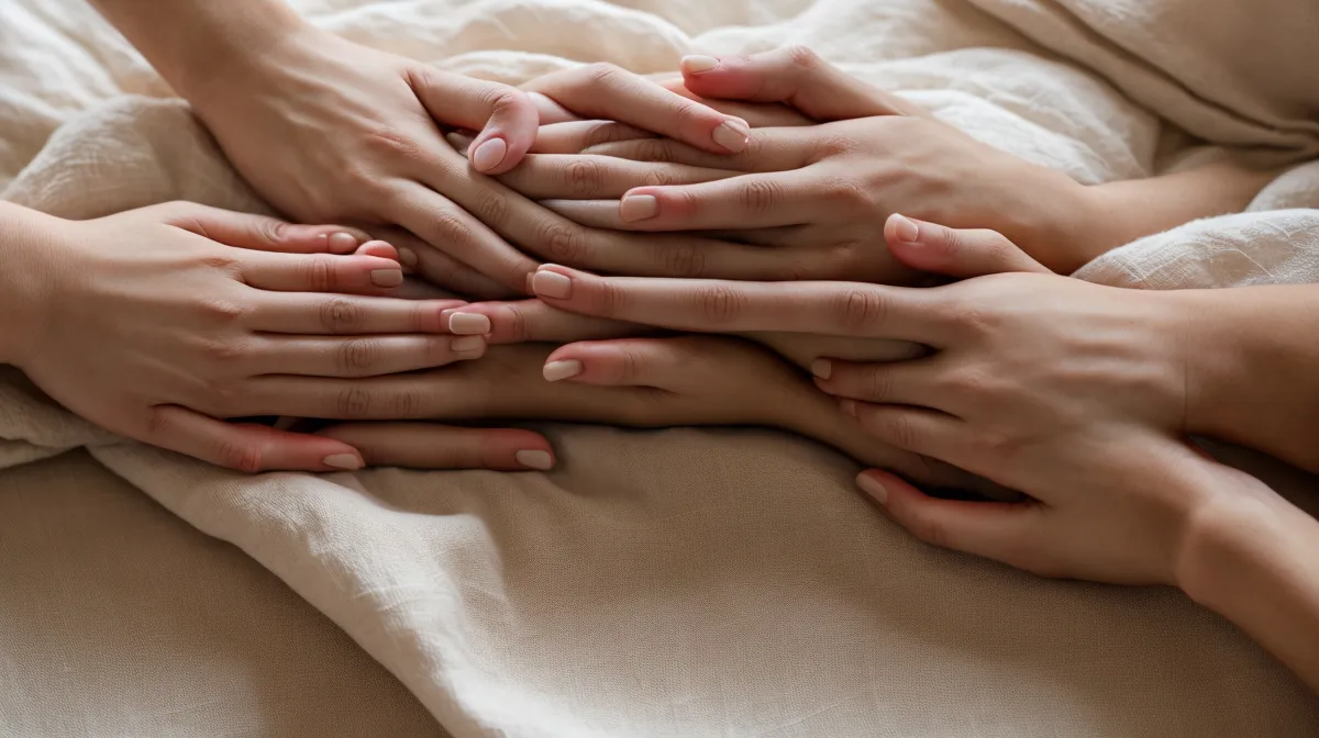 Couple retrouvant le contact physique et la complicité amoureuse après une période de distance