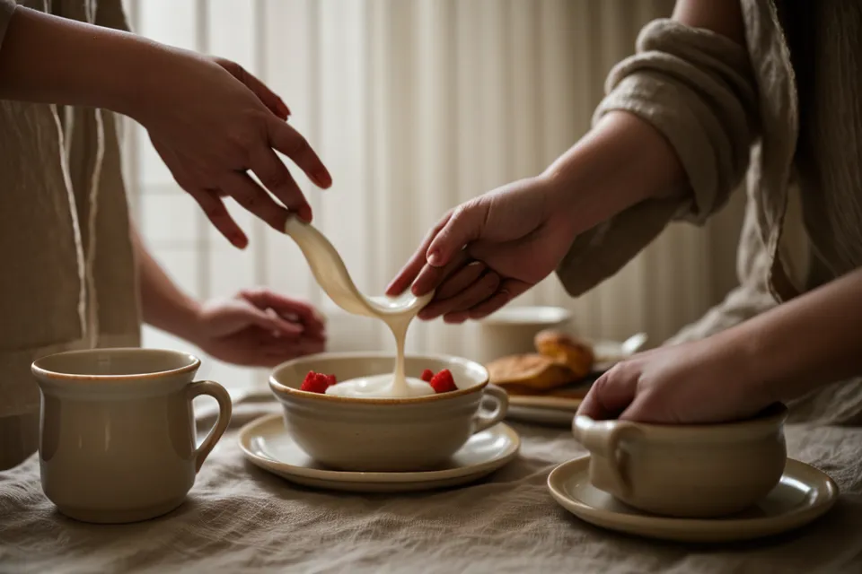 Geste de tendresse spontané entre partenaires, contact physique discret qui nourrit la complicité en couple