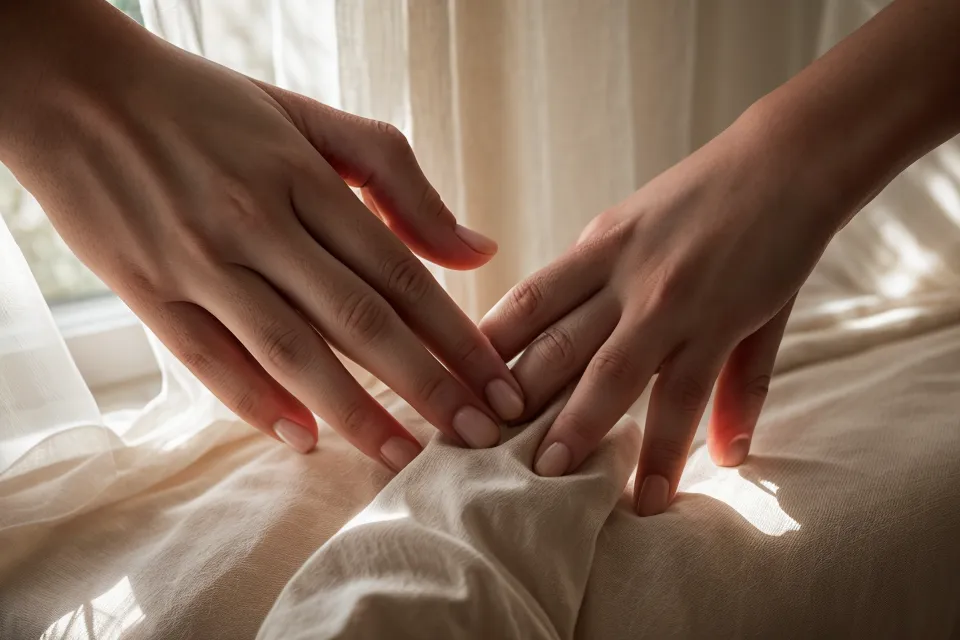 Couple en pleine complicité amoureuse après plusieurs années de relation longue durée
